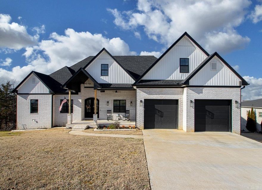 Welcome Home to this STUNNING custom built modern farmhouse!!! This exquisite home is nestled in an exclusive gated community, private cul-de-sac, & offers breathtaking private lake view from the backyard. 4 bedrooms, 3.5 bathrooms. 2.5 story, split & open floor plan. Walk into the foyer w/12ft ceilings which also open up to the large living room. Gas fireplace and beautiful natural lighting from 9ft doors & windows. This dream kitchen is a chef's delight!! 10ft ceiling, high end GE Cafe Smart vent a hood, double oven, gas stove, dishwasher, & refrigerator. Abundant storage, beautiful countertops, huge island, coffee bar, & a large butler pantry. Master room w/electric fireplace. Master Bathroom his/her sink areas, vanity area, large stand alone tub & 6x12 walk-in shower. Huge master closet w/a hidden door (mirror) to store a safe. Upstairs is the bonus room (4th bedroom) with a full bath. Downstairs large living area, storm shelter, & flex room . 2 covered back patio with views of the lake and provides the perfect setting for relaxation and entertaining! Enjoy the walking & riding trails the neighborhood offers. This is a MUST SEE!!! Call NOW for a showing! See Agent Remarks.
