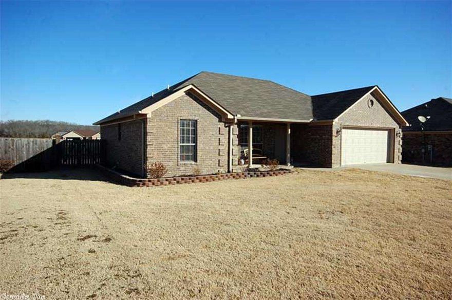 $3000 buyer's closing costs paid! Refrigerator, washer/dryer convey!  Exterior has extensive raised landscaping beds all around home. Inside seller has upgraded bedrooms with high quality carpet and beautiful hardwood floors in living room and dining area  Nice master suite with walk in closet and double sink vanity.  Great fenced backyard with over sized deck and home is located on one of the larger lots in the subdivision. See Agent Remarks.