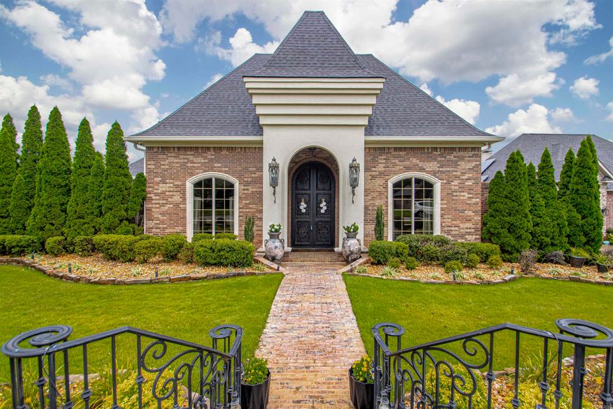 Gorgeous Home in West Pointe subdivision.  Stunning corner lot with lots of landscaping, 4 bed rooms and 3.5 baths, brick and stucco house in the heart of North Bryant.   Gourmet kitchen, Wet bar, theatre room, in-law quarters/secondary master.  Talk about a master bedroom/bath combination.  You must see to believe, you won't want to leave.  Updates! - LED low energy lights throughout the house. New paint floor to ceiling including all trim and the floor to ceiling cabinets.  A complete custom bathroom and tiled walk-in shower. 2 king and 2 queen floating beds with floating nightstands.   Tankless gas water heater.  New RPZ valve and updated sprinkler system.  What a great Salt water pool. New pool liner and pump (less than year old). Great lay out right off porch.  sit relax, party, enjoy with family and friends.  Plenty of room for everyone and easy to keep an eye kids. New amplifier, subs and speakers in the theater.  New wood fence, New flower Beds with mulch replaced with river rock.  New cameras for security system added (2 months old), and new ice maker.  This can and should be your new CASTLE in Bryant.  You do not want to miss this opportunity.  Take a look  today!