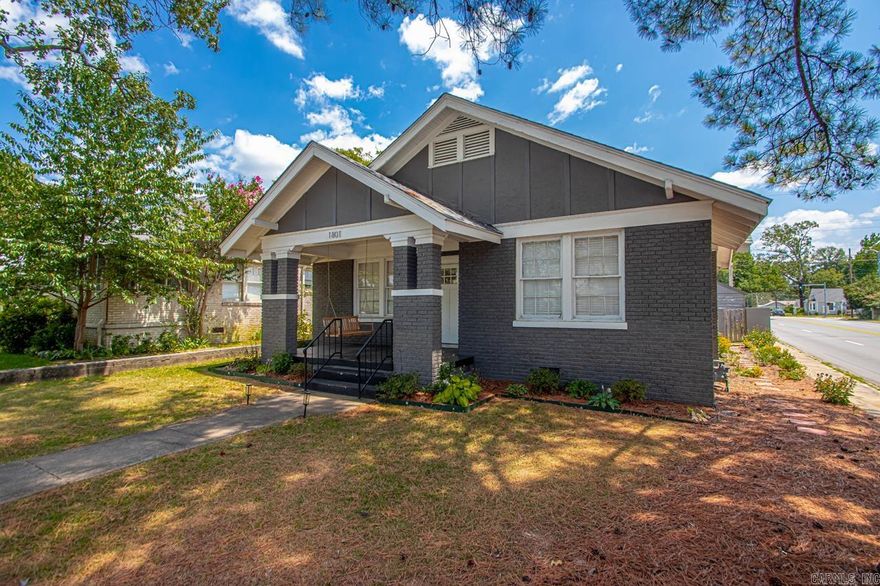Step onto the oversized front porch of this classic craftsman with update amenities. This 4 Bedroom 2 Bath Heights ONE level home has been completely remodeled. The kitchen features brand new cabinetry, granite countertops, and stainless steel appliances. Tired of small closets? The master suite features a large walk in closet with an oversized 2 person shower in the master bath. You will love the cozy back backyard that features tons of parking AND an oversized garage with brand new motor. You can also walk to your favorite Heights restaurant, shop, or local bar.  That's not all - all big items have been replaced in the last few years - new roof(on garage and house), hvac, appliances, sewer line, gas line, exterior paint, fixtures, siding, and a whole lot more. Furnishings, fridge, and w/d could convey with acceptable offer.