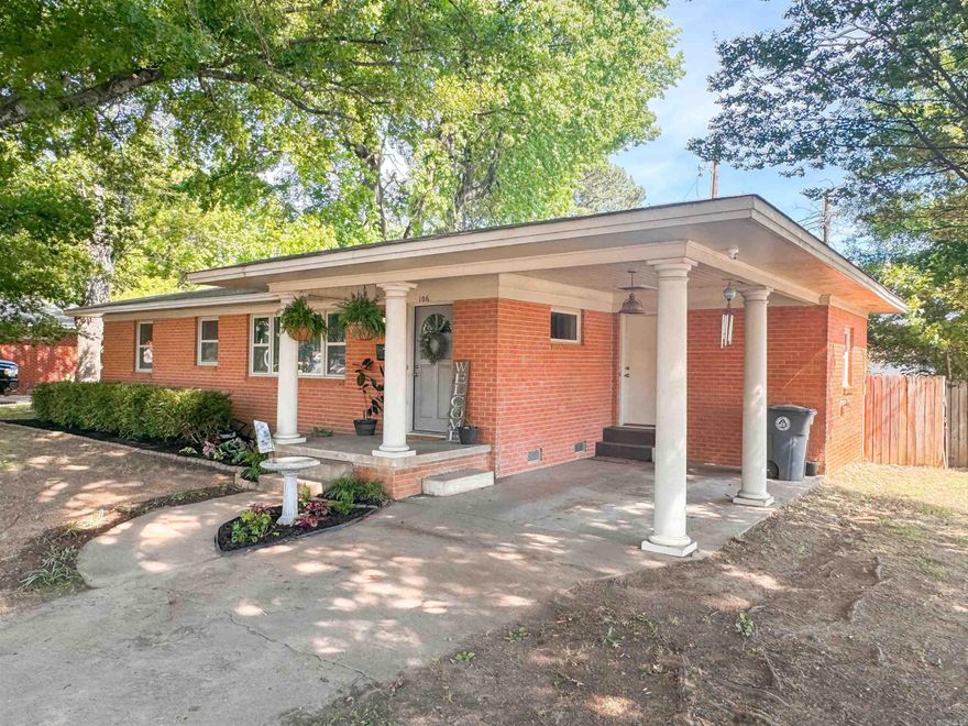 Very nice solid brick home with wood floors and a fenced backyard with a great storage building in the heart of Searcy not far from Harding University. Inside features a new gas stove in kitchen, wall oven, granite countertops, and a versatile sunroom/2nd living area! Would also make a great office or playroom! Laundry room features shelving and a newer water heater. Would make a great starter home or investment property! This home also includes a security system with cameras. Call today to get your tour of this cozy home!