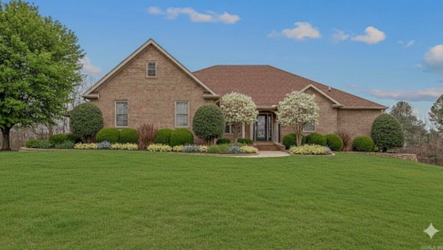 Spacious 4,000 sq ft home on 16.15 private acres with exceptional shops, luxury touches, and resort-style outdoor living. The main level features a large laundry/mudroom, custom kitchen with quartz countertops, island/breakfast bar, built-in office, and breakfast nook. The primary suite boasts a generous walk-in closet, while a split layout provides four additional bedrooms—two share a Jack-and-Jill bath, one has a private en-suite, plus a half bath. Custom cabinets, hand-scraped bamboo floors, travertine tile, and custom blinds elevate the interior. Spray foam insulation and two tankless water heaters enhance comfort and efficiency.  The basement offers a large game room, a second room for theater or office, and a half bath, plus an upstairs bonus room. Outdoors includes a 16x32 saltwater pool with slide and diving board, cabana, 6-person hot tub, and two shops—a three-car garage shop with electric and a 24x30 shop with 14’ walls with electric and water. A backup generator and wide-open acreage provide privacy, work, and play space. (See agent remarks)