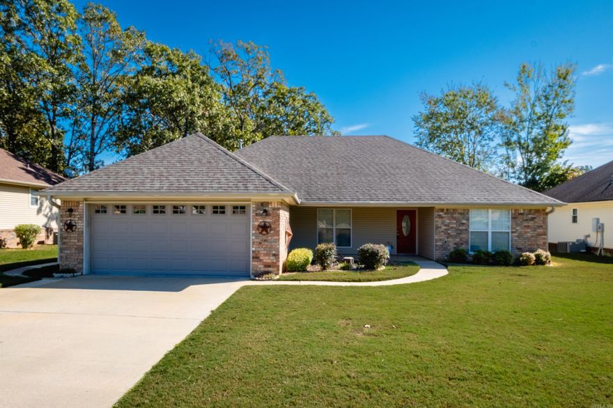 Welcome to this beautifully maintained 3-bed, 2-bath home in desirable Austin Lakes. Youāll love the inviting open layout and split floorplan, designed for both comfort and privacy. The spacious living area flows effortlessly into the eat-in kitchen, which features slab granite countertops, and plenty of cabinetry for storage. The primary suite offers a relaxing retreat with a tray ceiling, dual sinks, and a large walk-in closet. A separate laundry room adds everyday convenience, and the two-car garage provides ample space for vehicles and storage. Step outside to enjoy your fenced backyard with 8x12 storage building, perfect for pets, play, or entertaining guests. With its ideal location, modern finishes, and peaceful neighborhood charm, this home delivers everything youāve been looking for in Austin Lakes living!