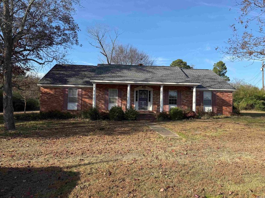 Stately Colonial style 4 BR/2.5 Bath custom built Estate in 1967 on 1.01 acres in Bald Knob, AR. This 3,032 square foot home offers timeless character and modern updates. Kitchen and family room have been freshly painted. Features include a large family room with wood burning fireplace insert, formal living room and elegant marble entryway. The open concept upstairs entertainment area provides excellent gathering space. Primary bedroom includes a gas fireplace. Original NuTone speaker system in family room and select bedrooms. Two small storage buildings and a storm cellar offer added functionality. Schedule your private showing with Dalrymple today!