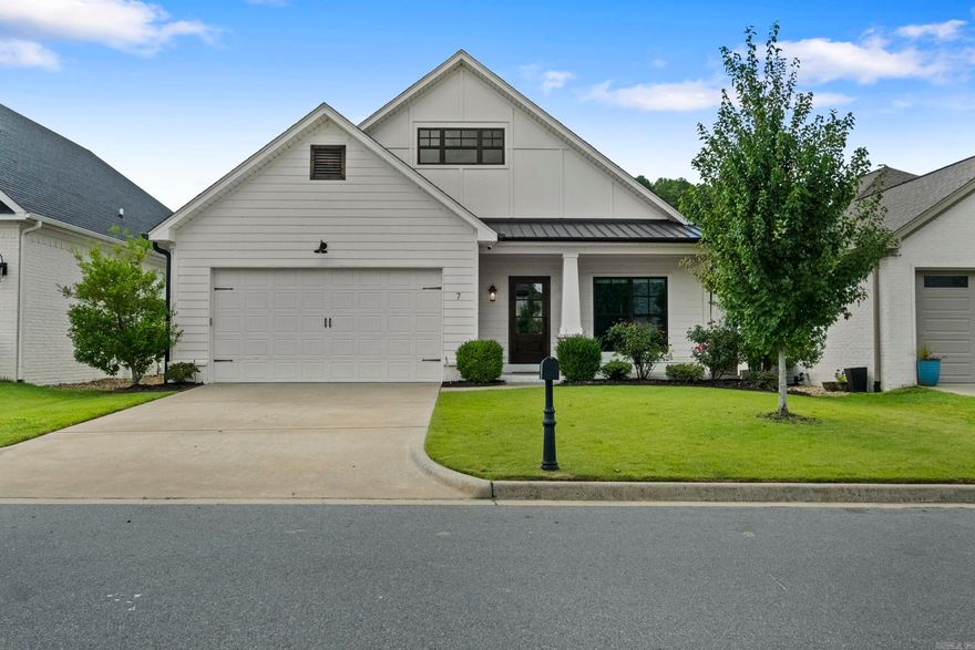 Move-in ready in Wildwood Place-one of West Little Rocks most desirable communities, minutes from Chenal Parkway+zoned for highly rated Chenal Elementary.This single level home offers a thoughtfully designed living space on a level, fully fenced lot.The open-concept layout centers on a spacious living area featuring a gas fireplace w/ shiplap accent wall, custom built-ins,+exposed beams. The kitchen is built for gathering-an oversized center island anchors the room, flanked by abundant counter space, gas range,+ample cabinetry w/pantry. Granite counters+a breakfast bar flow naturally into the separate dining room, which showcases an in-laid wood ceiling+hardwood floors.The primary suite is set apart for privacy w/a vaulted ceiling, decorative wood beam,+hardwood floors. The en-suite bath includes a walk-in shower, soaker tub, his/hers vanities,+ a generous walk-in closet. Quality details throughout: crown molding, recessed lighting, vaulted +wood ceilings, insulated doors+ windows,+ a tankless water heater. Included w/acceptable offer:Washer, Dryer, Refrigerator, Living rm TV+mount, Video doorbell,+2 additional security cameras (back porch/driveway) All the convenience of W.L.R!