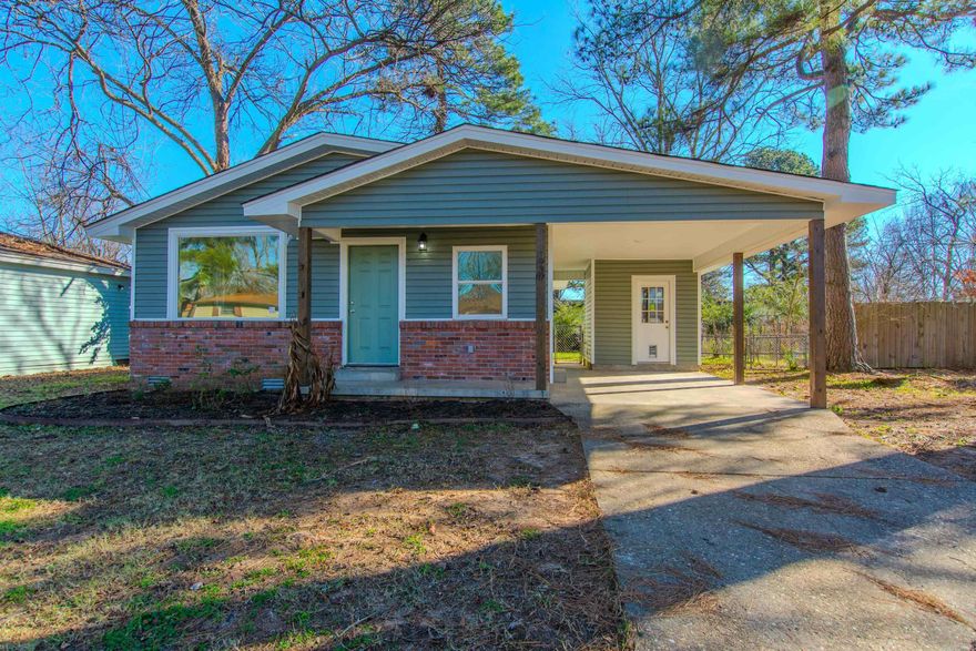 This home is charming, beautiful and totally remodeled! New roof, gorgeous granite in kitchen, open to living room. Bathroom has an amazing walk-in tiled shower! This home is cute!!! Amazing laundry room as well!