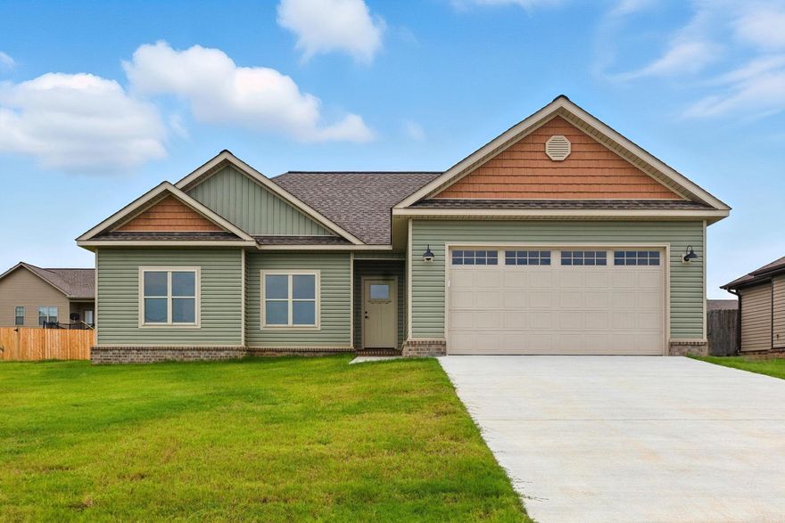 Stunning New Home in a Gated Community! This gorgeous newly constructed home is situated in a gated subdivision at the Grant County/Saline County Line, nestled within a fantastic family-friendly neighborhood. Key Features: Upgraded amenities such as custom cabinets, elegant granite countertops, abundant crown molding throughout. With vinyl plank flooring for effortless maintenance and functionality, this home also includes a double car garage and a patio. Contact us today to schedule a tour of this impressive property! 5 other homes are under construction and scheduled to be completed within 60 days.