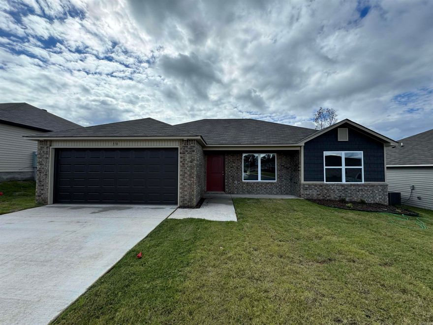 The Clark plan is a new favorite! Come visit this open concept plan with the eat-in Kitchen and spacious Master Suite.   Valuable upgrades in this home: plumbing faucet upgrade 2, 8" deep Kitchen sink, added cable jack, staggered Kitchen cabinets, 16" laminate bar top in Kitchen, Luxury Vinyl Plank flooring in wet areas and Living Room and adjacent hallways, raised ceilings in Living Areas per municipal requirements, fiberglass exterior doors, Cheyenne style doors, baseboards level 2, LED disk lights in Kitchen, full sod, stainless steel appliance package.     THIS HOME IS SCHEDULED TO BE COMPLETE IN LATE AUGUST.   ***AGENTS: PLEASE SEE AGENT REMARKS AND/OR SHOWING REMARKS.***  PLEASE NOTE: The mailing address for this property is Cabot. The city that governs this neighborhood is Ward. The community is located in the Cabot School District.