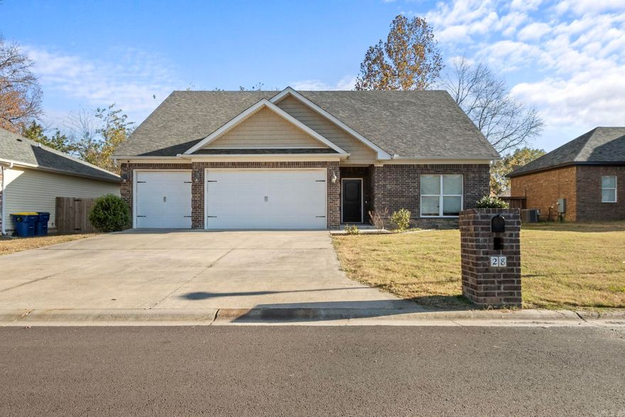 Welcome to this beautiful 3-bedroom, 2-bathroom home located in the desirable area of Cabot, AR. This house offers a spacious and inviting atmosphere for you to call home. As you step inside, you'll be greeted by a large living room, perfect for entertaining friends and family. The wood-look tile flooring adds a touch of elegance and durability to the space. On those chilly evenings, cozy up by the corner electric fireplace, creating a warm and inviting ambiance. The kitchen boasts stunning granite countertops, providing ample space for meal preparation and hosting gatherings. With a 3-car garage, you'll have plenty of room for parking and storage. Step outside onto the covered back porch, where you can relax and enjoy the fresh air. Whether you're hosting a barbecue or simply unwinding after a long day, this outdoor space is perfect for all your needs. Don't miss the opportunity to make this house your home. Schedule a showing today and experience the charm and convenience this property has to offer.