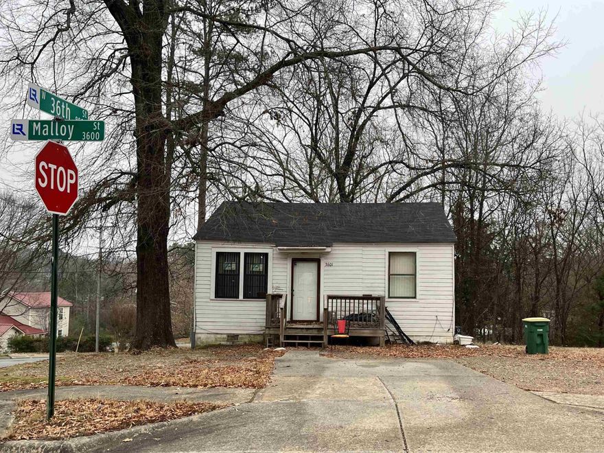 Investor Cash Flow special - likely rents 700-800 range after freshening up.  Bath had been remodeled.  Kitchen ready for your own updates.  Priced right to allow you to freshen/update this as you desire.  Good HVAC Package unit.  Sound construction but outside will need scraped/painted.  NO FHA or VA loans -- conventional or CASH only.  Provide POF/approval letter with any offer.