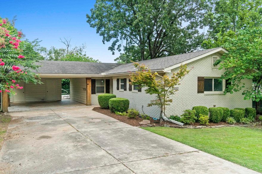 Beautiful 3 bed, 2 full bath home with private pool and fully remodeled kitchen featuring soft-close cabinets and drawers. Enjoy new luxury vinyl flooring, insulated windows, and fresh paint throughout. The new HVAC system and foam-insulated attic ensure year-round comfort. Relax in the fenced backyard—perfect for pets and privacy. Includes washer/dryer, refrigerator, and 3 TVs (all convey). Rare 2-car carport in this area! Just a short walk to the local elementary school. Move-in ready with stylish updates inside and out.