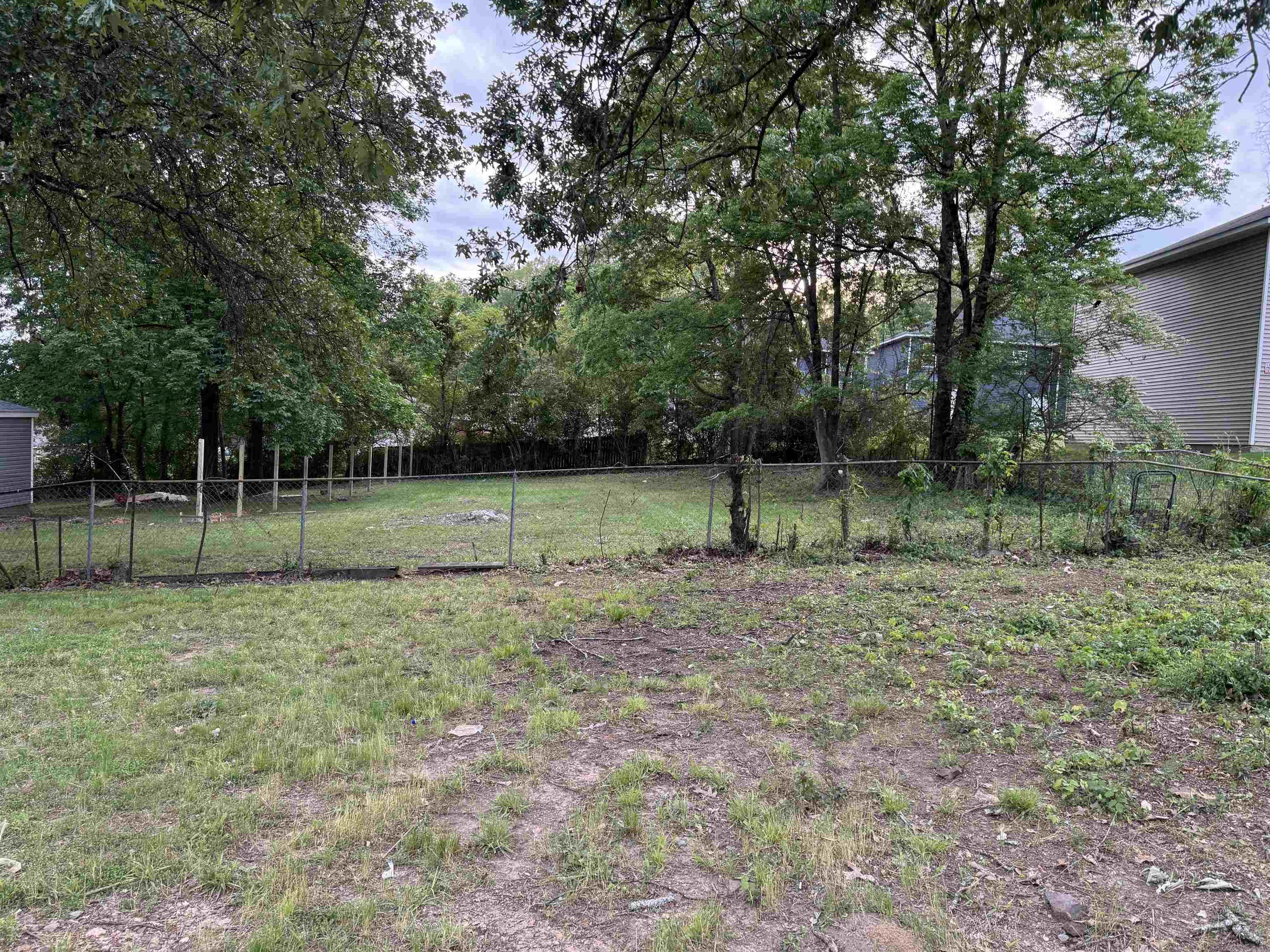 Empty, cleared , leveled lot. Ready to build on.
