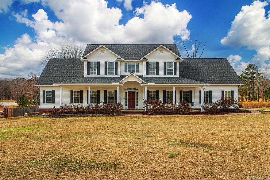 Discover the perfect blend of space, comfort, and convenience in this beautifully maintained two-story country home. Situated on a large lot outside of a subdivision, this property offers a rural living while remaining just 20 minutes from downtown Little Rock. The thoughtful floor plan features two bedrooms on the main level, including a private primary suite, and two additional bedrooms upstairs. The second floor also boasts an open loft overlooking the living area, a full bathroom, and a large bonus room perfect for a home theater, gym, or playroom. On the main floor, you'll find an inviting entry that flows into a formal dining room and a spacious open living area. The kitchen is a chef’s delight, complete with a breakfast bar and a cozy breakfast nook for casual mornings. The Shop: A massive 24x36 workshop with an additional 12x36 lean-to. A side-loading two-car garage featuring a built-in tornado shelter in the floor. A 35x12 covered back porch, easily screened in, overlooks a partially fenced backyard. With easy freeway access and located in a great school district, this well-maintained home offers a rare opportunity with plenty of room to grow.  See Remarks