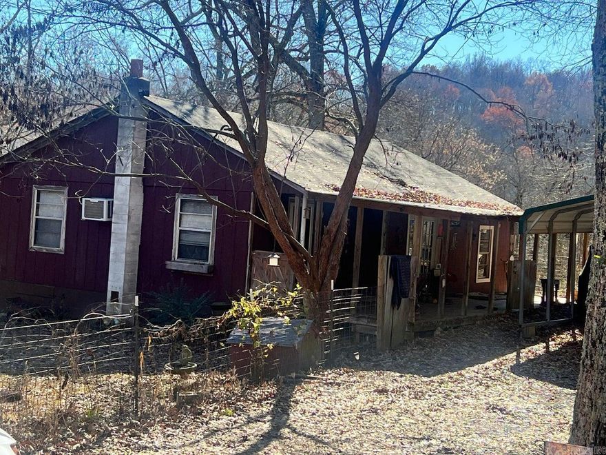 INVESTORS & CASH BUYERS! Check out this sweet little country 2BR/1BA home sitting on 1.5 acres. Needs some work, but many improvements already made. Spacious living area w/beautiful LVP flooring. The cozy kitchen has vinyl flooring w/original hardwood underneath. New dishwasher installed in '24 . Front BR features original hardwood flooring. The 2nd bedroom remodeled in 2024 getting new floor joists, subflooring, carpet, drywall/paint. Wood walls & ceilings added in the kitchen, front bedroom, bathroom, & laundry room 2017. Pipes under house recently inspected/repaired and breaker boxes updated. New window A/C unit summer '25. Fenced areas for farm critters & a nice little chicken coop. 10x24 Bald Eagle Barn can stay with acceptable offer.