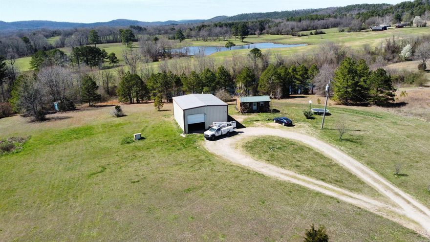 Unique property with endless opportunities! Nestled on 6 peaceful acres of land, this property offers a unique combination of a cozy tiny home and a spacious 30x40 shop with an apartment, making it ideal for anyone looking to enjoy the tranquility of country living while having room for family, guests, or rental potential. Huge stocked pond out back for fishing! Likely cash or conventional loan only. Agents see remarks.