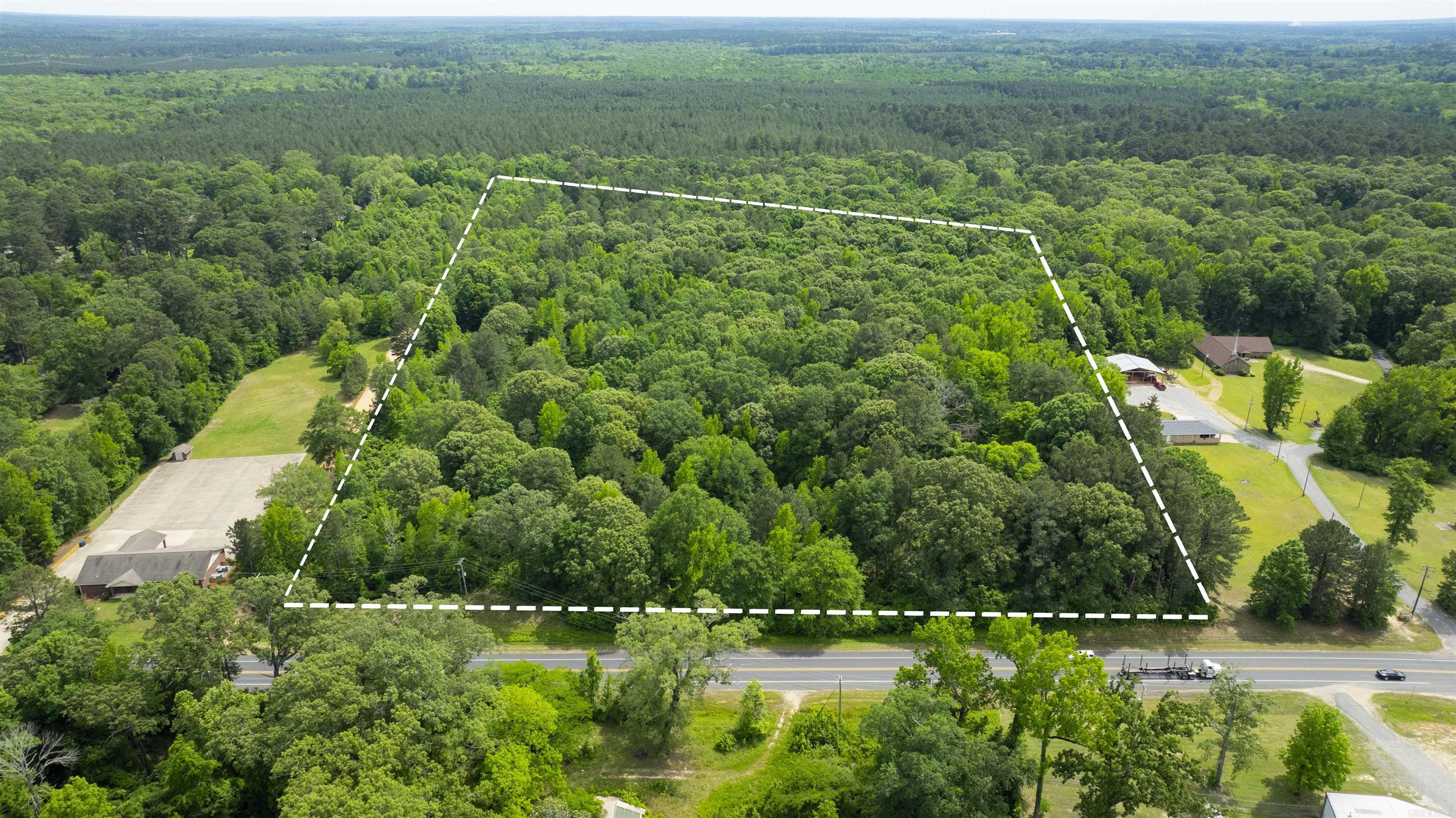 This 9.6-acre lot is located on Strong Hwy - the perfect opportunity for your next commercial or residential development.