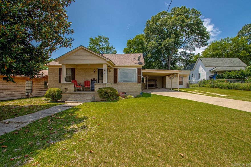 Such a well maintained home near downtown. Remodeled recently!! Lots of updates including new roof in 2020, hot water and AC a year ago & heat 3 years ago!! This charming two bedroom one bath home meets so many of your needs. Close to downtown & I -30. Walk to Tyndall Park & enjoy everything in the area.  This home offers another building that is easily accessed through the carport area that could be made into a man cave or bonus room with laundry (lots of possibilities). There is even a storage room! Front porch is so inviting to relax and enjoy the outdoors. The backyard is HUGE and fully fenced. Charm & grace will meet you in this precious home. Agents see remarks