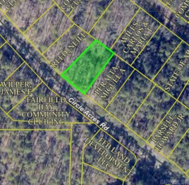Vacant/Undeveloped residential lot located along Circle Acres Rd in Fairfield Bay. This property is located less than a mile from a Greers Ferry Lake boat ramp! Owner financing is available.