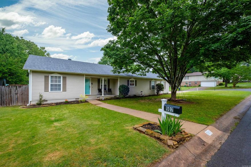 Welcome home to this charming one level home perfectly situated on a corner lot in the heart of West Little Rock. Offering 3 bedrooms and 2 baths plus an additional flex space that can be used as an office, playroom or additional sleeping quarters. It  has a fully fenced flat backyard and a 3-car garage, a rare find! The layout is open, featuring an updated kitchen with stainless appliances, gas stove and lovely countertops. There is a neighborhood pool and playground for the families to enjoy. Roof is less than 2 years old. Washer, dryer and refrigerator convey.