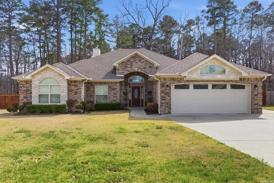 Welcome to this beautiful home in the desirable Sunset Valley Subdivision in Redfield! Offering approximately 2,814 sq ft, this spacious home features a well-designed layout ideal for both everyday living and entertaining. The inviting living area flows into a modern kitchen with ample cabinetry, generous counter space, and room to gather. Enjoy surround sound throughout the home, creating the perfect setting for movie nights, game days, or entertaining guests.  The primary suite provides a private retreat with a spacious bath and walk-in closet, while the additional bedrooms offer comfort and flexibility. Step outside to a fully renovated backyard, perfect for relaxing, entertaining, or enjoying the outdoors on the approximately 0.40 acre lot.  Conveniently located with easy access to I-530, making commuting to Little Rock or Pine Bluff simple while still enjoying the charm and quiet of Redfield living. This home combines space, modern features, and a fantastic outdoor area — a must see!