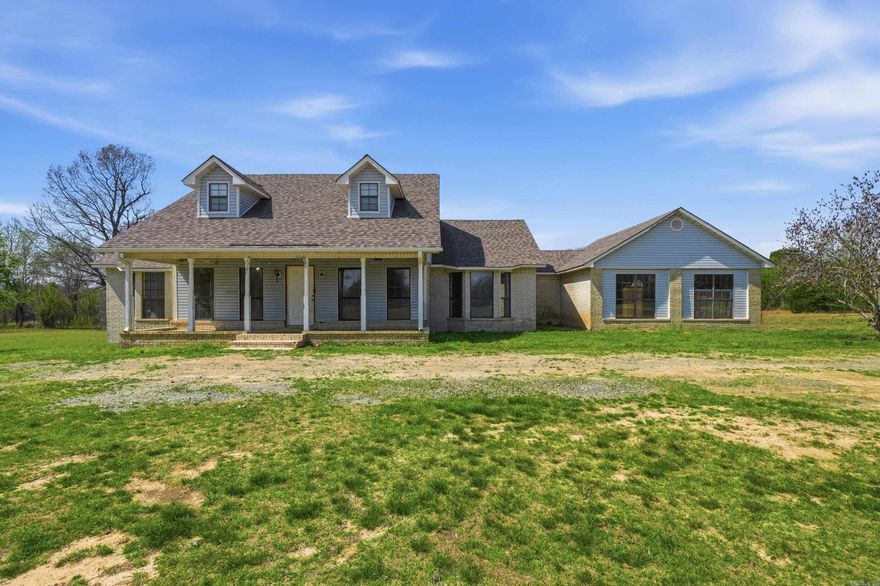 Come check out this home at 288 R G Davis in Romance, Arkansas. This 3 bedroom, 2 bath home offers approximately 2,500 square feet and is full of potential. Major updates have already been completed, including a newer roof, HVAC system, electrical wiring, and plumbing, leaving mostly cosmetic updates for the new owner to make it their own. This property would make a great investment opportunity or starter home for a family. Outside, you’ll find a brand-new storm shelter, flat pasture land for livestock, and tons of wildlife, giving you the perfect blend of country living and usable land. The property will be offered in three different ways: 10+/- acres with the house, 5+/-  acres with the house, or the additional 5 +/- acres by itself. With just a few updates, this property has the potential to be something truly special, and we feel confident the new owners could build significant equity. Come see all that this Romance property has to offer and imagine the possibilities.