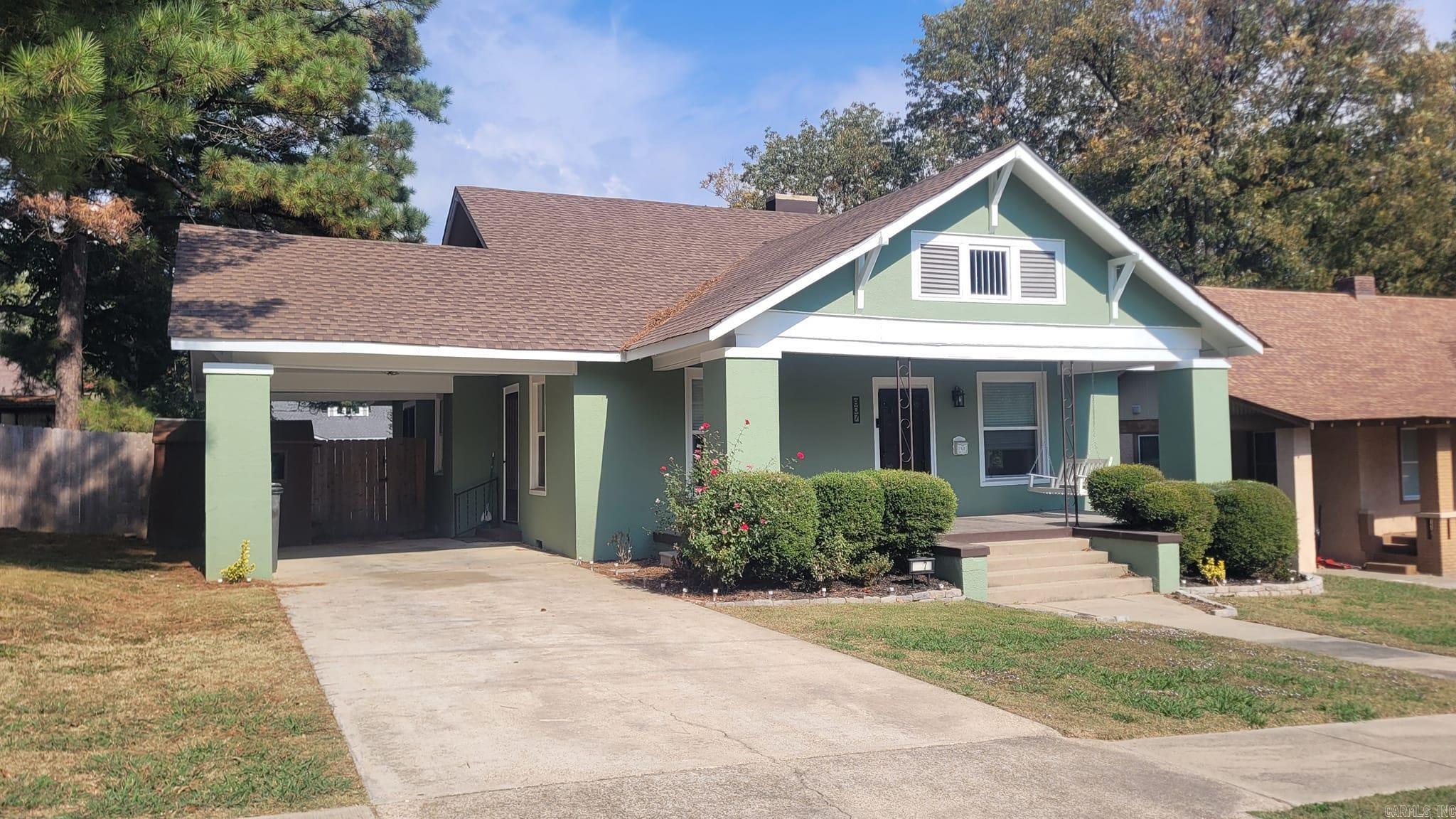 Step into history with this updated historic home, offering the perfect blend of classic charm and modern convenience. Featuring original hardwood and carpet flooring, new shingles, and a crawl space, this 3-bedroom, 1 1/2 bath gem sits on a 65x125 lot (.19 acres) with 1542 sqft +/- of living space. Enjoy the fenced yard, carport, and included appliances. Plus, benefit from a transferable home warranty coverage until February 2028. The seller is also willing to assist with closing costs with a full-price offer. Donāt miss out on this unique opportunity!