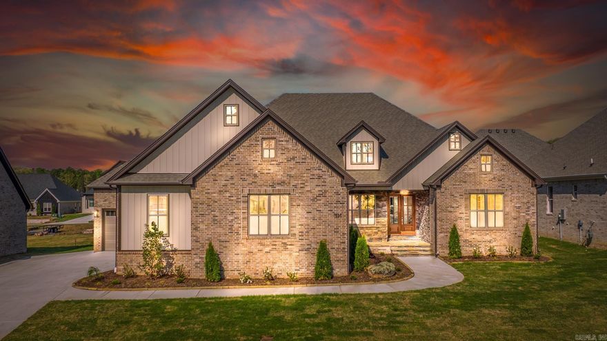 Must see this absolutely stunning new constuction home built by Enchanting Custom Homes. Every attention to detail and upgrades is included in this home. Some of the things include extra large covered patio w/a fireplace. Seperate office. Extended oversized 3 car garage. Staircase to attic.  Kithen features custom soft close cabinets to the ceiling, upgraded applainces, extra large island with storage on both sides, gas stove w/a pot filler & quartz countertops. Throughout the home you  will find an over abundance of storage and electicail outlets. Large bedrooms with custom shelves and heavy duty clothing rods. Oversized primary bath with a large sink area, frameless shower door, and inserts for shampoo. Huge walk in shower and a soaking tub. Must see to apprecite this elegant home.