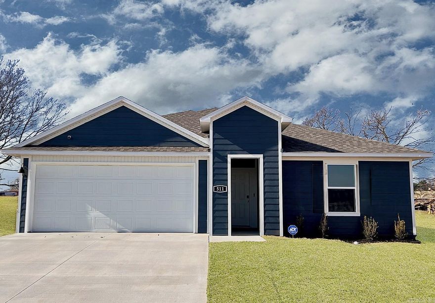 Representative photos only and vary as built! The Cali Floorplan is one of our single-story floorplans featured in Kensington Place community in Bryant, Arkansas. This spacious floor plan includes 4-bedroom, 2-bathroom, and a 2-car garage with an open concept living area, where your kitchen, living, and dining areas blend seamlessly into a space perfect for everyday living and entertaining. The kitchen features 36” cabinets, quartz countertops, and stainless-steel appliances. You’ll find LVP throughout living areas, with carpet in all bedrooms and closets. The primary bedroom has an en-suite bathroom that features a walk-in closet and a walk-in shower. These homes will feature beautiful Hardie® siding and a covered patio (per plan). Taxes TBD. Special builder warranty. Photos are stock photos and may vary as built. $75 HOA transfer fee.