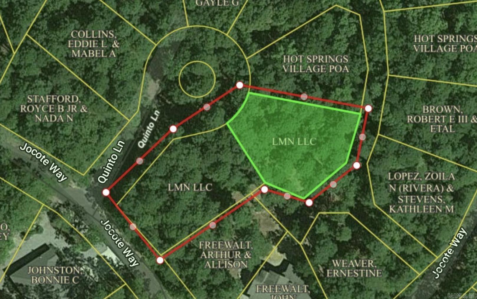 Land for sale in a beautiful gated area in Hot Springs Village.