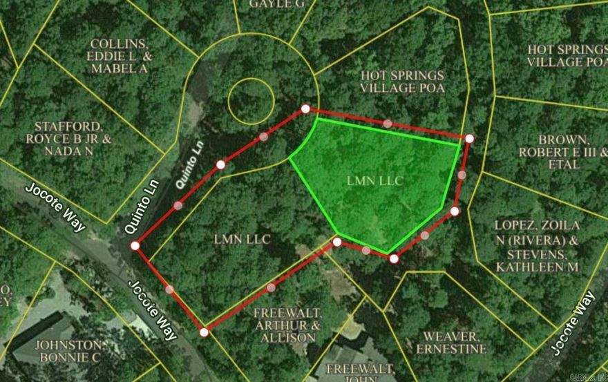 Land for sale in a beautiful gated area in Hot Springs Village.