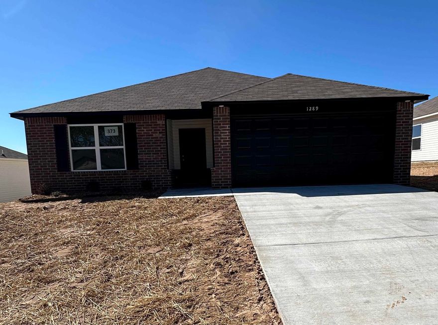 The Foster II plan is an open and airy 3-bedroom plan.  Come see it today!  Valuable upgrades included: soaker tub/shower combo in Master Bath, plumbing faucet upgrade 2, 8" deep Kitchen sink, pull out Kitchen faucet, crown on Kitchen cabinets, cabinet hardware level 1, 16" level 2 laminate bar top in Kitchen, level 2 laminate countertops, Luxury Vinyl Plank flooring in wet areas and Living Room and adjacent hallways, raised ceilings in Living Areas per municipal requirements, fiberglass exterior doors, Cheyenne style doors, baseboards level 2, LED disk lights in Kitchen and Living Room, full sod, stainless steel appliance package.        ***AGENTS: PLEASE SEE AGENT REMARKS OR SHOWING REMARKS.***  THIS HOME IS SCHEDULED TO BE COMPLETE IN EARLY FEBRUARY 2025.  NOTE: Annual assessments depend on the lot, and assessment amounts range from $398-447. The bond expires 2038.