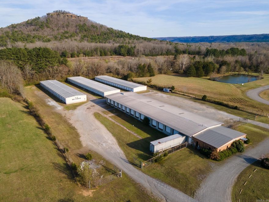Come see this great investment opportunity in Heber Springs. Three self-storage buildings with warehouse space with loading docks and office building.