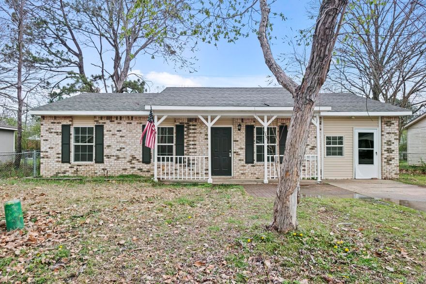 Charming 4BD, 1.5 Bath Home with Updates and Style!  Step into this inviting home with laminate wood flooring and fresh paint that add to its cozy charm. The large privacy-fenced backyard offers ample space for outdoor activities and relaxation.  Inside, you'll find a spacious laundry room with plenty of storage, while the garage has been cleverly converted to provide even more living space.  Don't miss out on this beautifully updated home – schedule a showing today! Agents see Remarks!