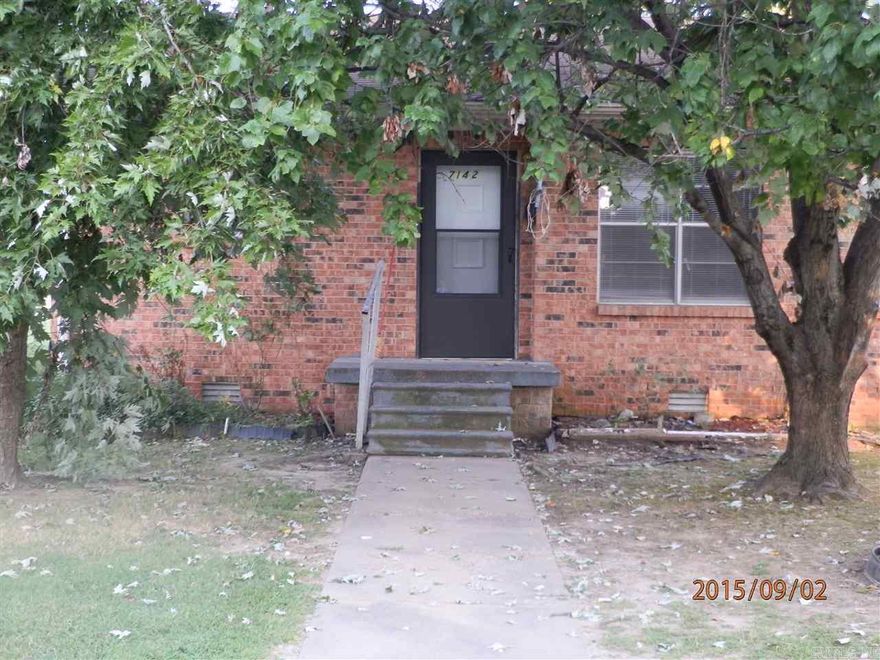 Brick two bedroom, one bath duplex. Stove and refrigerator furnished. Tenant responsible for all utilities. Application required. Minimum 6-month lease required. No pets. Not HUD Section 8 approved.