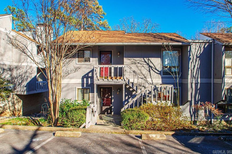 Discover the charm of this delightful two-bedroom, two-bath condominium, offering 1,100 square feet of comfortable living space in the heart of Little Rock Midtown. The inviting living room features a cozy wood-burning fireplace, the newly updated kitchen offers all-new stainless steel appliances and elegant granite countertops, creating an ideal space for culinary adventures. Elegant luxury vinyl plank (LVP) flooring flows seamlessly throughout the living room, enhancing its modern appeal. Double sliding glass doors open to your private balcony, where you can relax and enjoy views of the peaceful woods surrounding the property. The owner’s suite, featuring an updated bath with a luxurious walk-in shower that adds a touch of sophistication. Centrally located, this condo is just 10 minutes from UAMS and 13 minutes from downtown Little Rock, providing convenient access to the city’s vibrant offerings. Nearby, you'll find a neighborhood grocery store, a variety of restaurants, and shopping options, making daily life both easy and enjoyable. This condominium is not merely a home; it's a versatile space the can be used as a short term Airbnb. Don't miss your chance to make it yours!