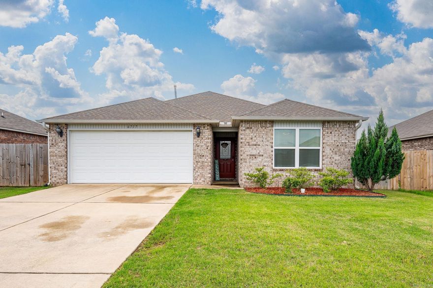 Immaculate home in Trammel Estates!  Features include granite countertops in the kitchen, pantry, luxury vinyl plank floors in the main and wet areas, spacious primary suite with two closets and covered back patio perfect for relaxing.  Conveniently located close to shopping, restaurants and a short drive to the Air Force Base.  Call to see it today! See Agent Remarks