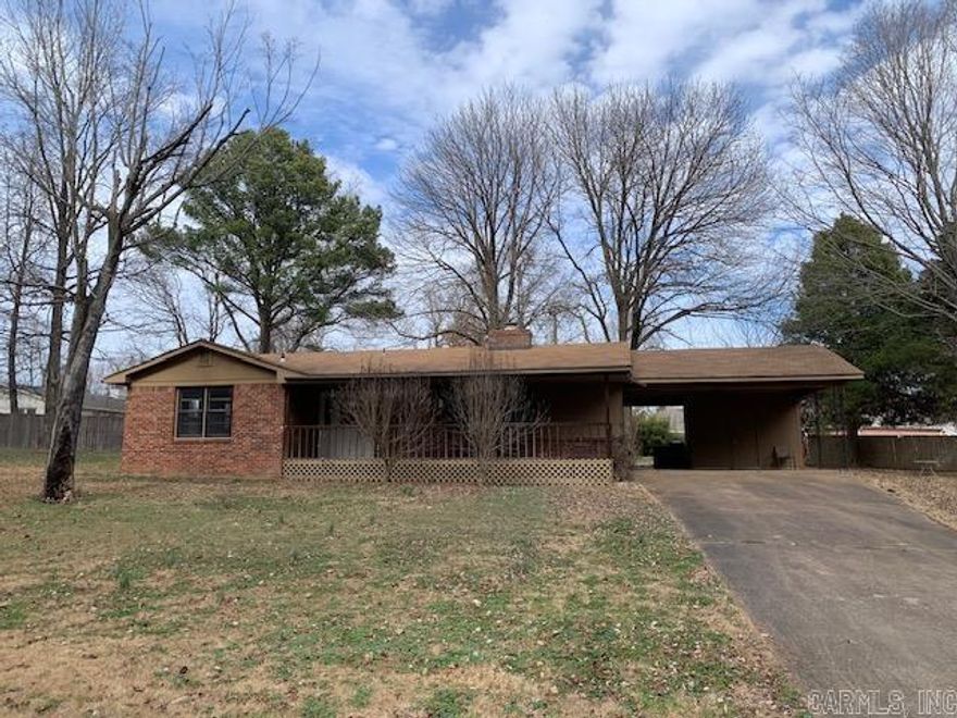 Charming 3-bedroom, 2-bath brick home at the end of a quiet street in a desirable Jonesboro neighborhood. This home features a spacious kitchen and dining area, perfect for family gatherings, and a back patio ideal for relaxing outdoors. The property includes a large fenced backyard on a half-acre lot with a storage building for extra convenience. With a little touch-up and cleanup, this home has great potential and lasting value. Located close to schools, shopping, dining, and other amenities—don’t miss this opportunity to make it your own!