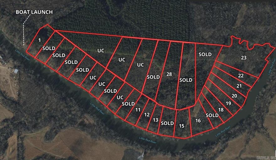 The Pines on the Little Red River Riverfront & Off-River Lots Available Now (Lot 9)  Escape to The Pines—a serene, gated riverfront community nestled along the world-renowned Little Red River, just 3 miles from Pangburn, Arkansas. This exclusive development offers riverfront and off-river lots, perfect for anglers, nature lovers, and those seeking a peaceful getaway.  Available Riverfront Lots: 1, 11, 12, 13, 15, 16, 18, 19, 20, 21, 22, 23  Off-River Lot: 28  Lot Highlight: Lot 20 – 1.58± Acres of private, riverfront land. Enjoy world-class trout fishing right outside your back door.  Status Update SOLD – Riverfront Lots: 2, 3, 4, 5, 8, 10, 14, 17  UNDER CONTRACT – Riverfront Lots: 6, 7,   SOLD – Off-River Lots: 26, 27, 29  UNDER CONTRACT – Off-River Lots: 27, 30, 31, 32  Property Features Private, gated community boat launch  Located 3.2 miles upstream from Ramsey’s Access  2.6 miles downstream from Dripping Springs Access  Mature pine trees provide natural privacy and beauty  Direct access to Little Red River trout fishing—renowned for both rainbow and brown trout  Just 15 miles to Greers Ferry Lake and the Dam Site boat launch
