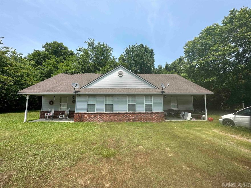 INVESTMENT PROPERTY  Nice Duplex, both are two bedrooms, one full bath, laundry room with kitchen and living room all open—brick and vinyl siding.  Unit #1 has new flooring, and #2 has been painted, new back door and a new CH&A in 2021.  These units are kept clean and would make a great investment for someone!  Currently, they are rented; one has been rented to the same renter for seven years.  Nice clean area!  These units will not be able to be seen on the inside until an offer has been made due to renters.  Once an offer has been made, renters will allow us to come in and look.  The buyer will have to honor the current rental agreement, which is just a month-to-month agreement.