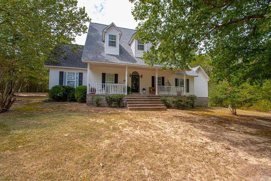 Beautiful one owner home in a peaceful country setting!  You will love the space in this house. It features 3 bedrooms, 3.5 baths, dining room, bonus room, & home office!  It is over 3100 sqft, and you an have all of this on 2 acres!  This property has been well maintained and cared for!  Downstairs there is dining room and a large home office!  The living room has a vaulted ceiling with a wood burning fireplace!  Also downstairs is the primary bedroom that includes a sitting area. The primary bath is very large w/double vanities, jetted tub, and tile shower.  The laundry room is very large with plenty of room to move around! Upstairs there are 3 additional guest bedrooms and 2 full baths.  One of the 3 bedrooms has a private full bath.  There is also a very large bonus room!  Outside there is a nice back porch.  Part of the acreage is fenced behind the house.  There is plenty of room in this garage!  It is oversized and includes a storage area!  If you are looking for a home that sits in a peaceful country setting, then you do not want to miss this one!