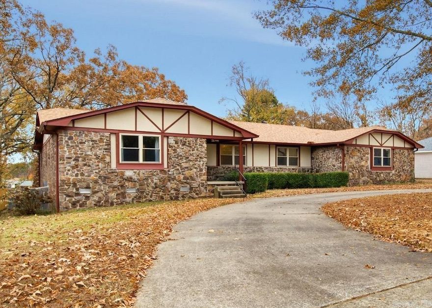 Come see this very well maintained home in a great neighborhood, close to Air Base. This 4 Bedroom 2 1/2 Bath Brick/Rock home with Bonus Room is ready for it's next family. Lots of updates include 1- HVAC new 2024, 2nd HVAC New 2023, Architectural Shingle Roof New 2024 just to name a few. Walk in to a large entry with a formal living/Dining room then over to a huge family room with a beautiful wood burning fireplace, Kitchen offers great storage, Large Breakfast Bar/Island with corian countertops and large eat in dining area. Nice size Master with a great ensuite,  plenty of room for family in 3 other bedrooms and hall bath. Downstairs is great for entertaining, Office space or movie room  with a large bonus room and 1/2 bath.  Plenty of parking for the family with 2 car garage and circle drive, Huge lot of over a half acre with a outdoor storage area completes this home. Call today to schedule your viewing.