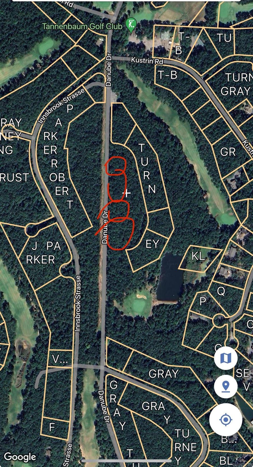 Lot 409 in Tannenbaum Subdivision has road frontage on Danube & Innsbrook Strasse.  Annual dues only $500 per year & you have access to the TPOA Park with Picnic Pavilion, outdoor stone fireplace, grills, Pickle Ball Court, & Tennis Courts. Tannenbaum Golf Course is also close by (dues do not cover playing the course)