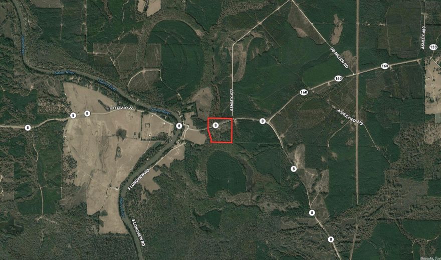 37 acres +/- of timberland in Ashley County that offers an assortment of opportunities for a buyer. Located approx. 1/4 mile from both the Ashley / Bradley county line and the Saline River in between Johnsville, AR & Fountain Hill, AR. Acreage lays on both north and south sides of paved Highway 8. The smaller side (north) has a beautiful cypress brake running through it that has giant cypress trees along with big pine and hardwood. Neighbors the Arkansas Natural Heritage Commission. Electric along highway.