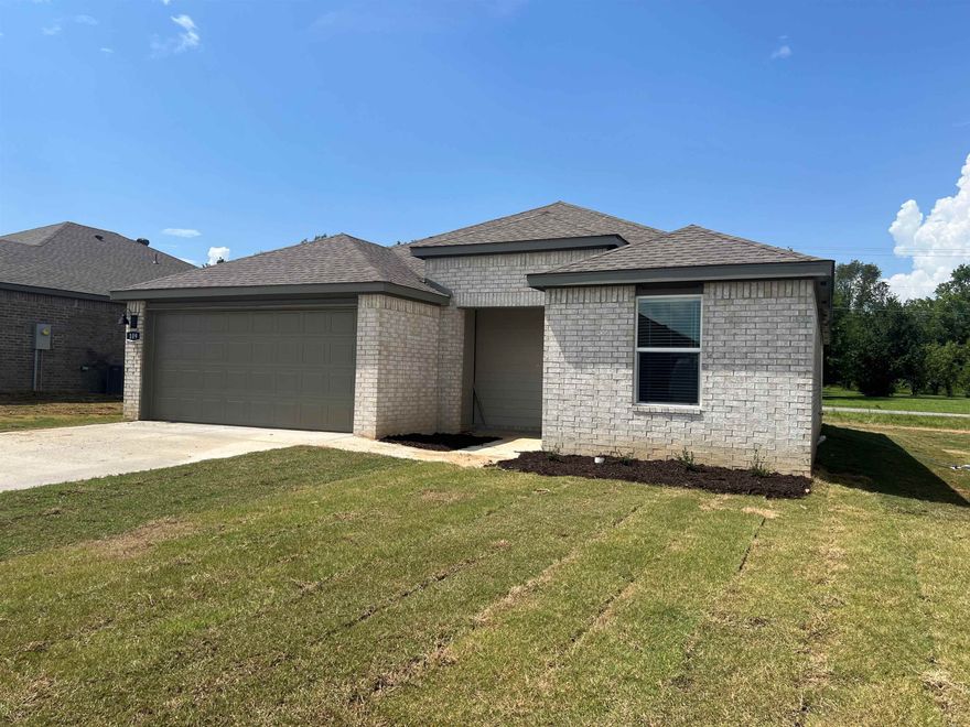 Delightful Denton plan with 3 Bedrooms, 2 baths, and a 2-car garage! These homes feature LVP flooring with carpet in the bedrooms and closets! Kitchen has 36-inch cabinets with granite kitchen countertops and an undermount kitchen sink! LED Lighting throughout! Primary bedroom with have a walk-in shower, granite counters and a walk-in closet! Brick exterior with Hardie® siding per plan and Architectural shingles. Covered patio per plan. Programmable thermostat! Special Builder warranty. Ask for details. Photos may be renderings/stock photos! HOA fees will be used for management. HOA/POA dues are not yet determined, the amount is estimated.