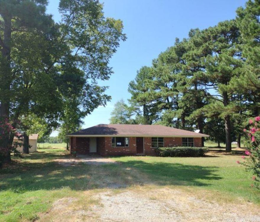 Built in 1970, this brick ranch home, offers 3 bedrooms, 1 bath with ~1,133 sq ft of living space, 1 car carport on +/- .90 acre lot. Buyer to complete due diligence prior to offer, sold as is no inspection contingency.