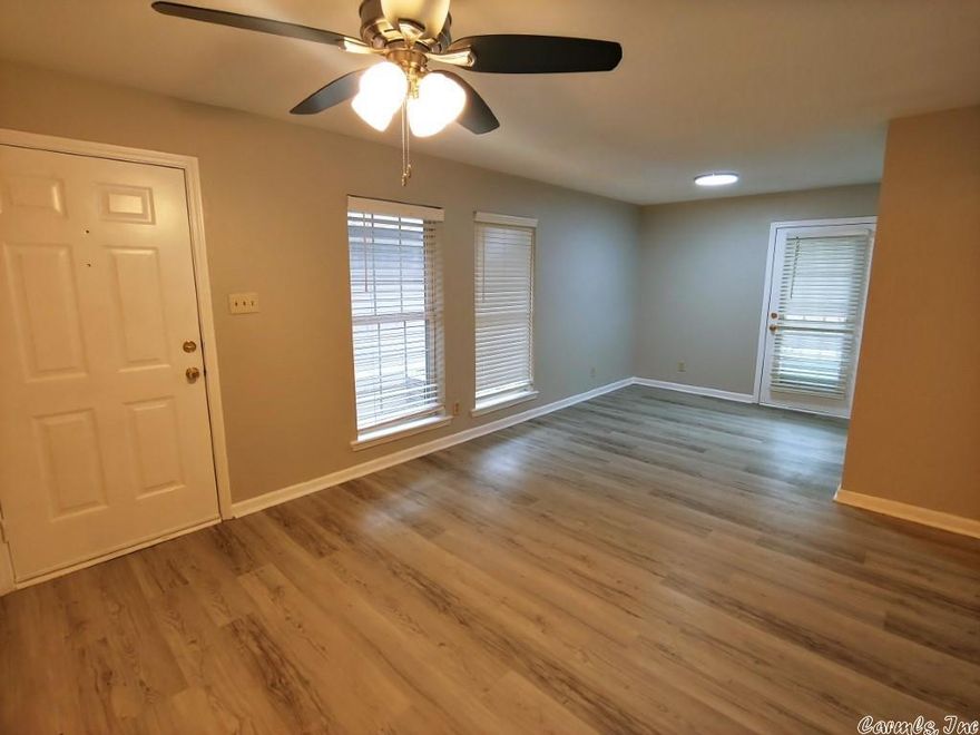 All information available at DeatonGroupRealty.com/rentals, including self-showing instructions & application. Barton Oak Apartments in Little Rock's Hillcrest area.  Convenient location, to all Little Rock amenities. New paint, New LVP flooring (no carpet), new fixtures, 2 large bdrms with closets, 1 bath, living room/dining area, plus private balcony. Pets allowed. Access to top amenities & features: laundry facility on site. Refrigerator, range/oven, dishwasher. Water included. Central Heat/air.