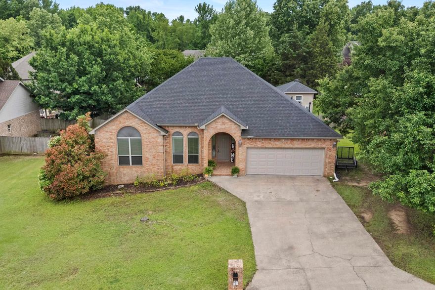 Are you needing a home with a seperate in-law quarters? This beautiful home in the highly regarded Shiloh subdivision is your answer! Located on a quiet cul-de-sac at the back of the subdivision. The main house is a split plan with 2048 SF with 3 BR and 2 BA. The in-law house is 16X12 (200 SF) with a half bath. A nice deck and walkway was built in 2019. The backyard is simply an oasis! A very private back yard with an awesome covered porch, deck, firepit and pergola that is absolutely perfect for relaxing or entertaining. The main house has no carpet. LVP in living areas, tile in kitchen and baths. All the big items are fairly new. HVAC replaced in 2025. LVP added and water heater replaced in 2024. Roof, gutters, and garage door opener replaced in 2022. Kitchen Appliances and backsplash in 2021. The double ovens have built in air fryers. Microhood just replaced in 2026. The bar at back porch does not convey. Security  system and cameras stay. Garage door opener and thermostat are WiFi connected. There is a floor plan in documents section. Check out the 3D Virtual Tour.