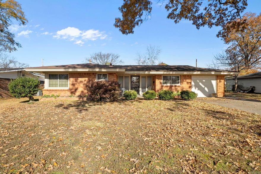Such a cool house!!  The seller has lived here since 1969 and taken AMAZING care of the home!  There is a new dishwasher and garbage disposal in the eat-in galley kitchen.  The roof was replaced 5 years ago, water heater is new and HVAC is new!  The refrigerator, washer and dryer are negotiable.  A cozy den with a nice fireplace was added on to the back of the home and it is very spacious!  It is a ranch style home with a little contemporary flare!  The garage has been closed in and is used as an office.  It could be another bedroom or play room.    Please see agent remarks!