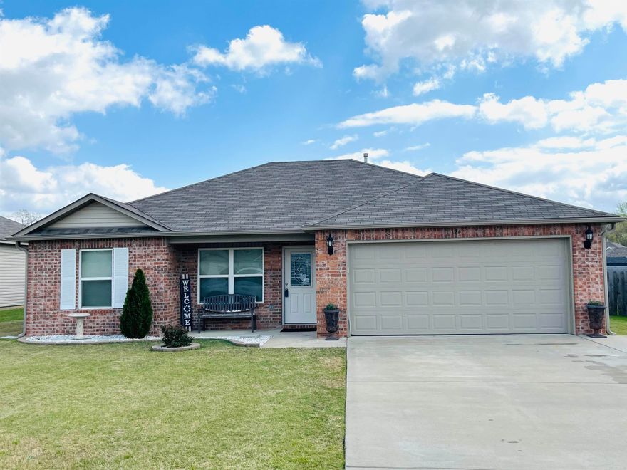 A charming well-maintained 3-bedroom, 2-bath home offers comfort, convenience, and thoughtful updates throughout. Featuring a spacious 380 sq ft two-car garage, this property is perfectly located with easy access to Little Rock, Searcy, and Conway. Recent updates include ceiling fans, a new Whirlpool dishwasher, new kitchen faucet, updated shower heads, and new blinds. Enjoy outdoor living with an extended patio and a beautifully stained, weatherproof, fully fenced backyard perfect for relaxing or entertaining. The home also has extended parking pad, floored attic storage above the garage, and gutters already in place for or added functionality. A move-in ready home in a convenient location! Agents see remarks