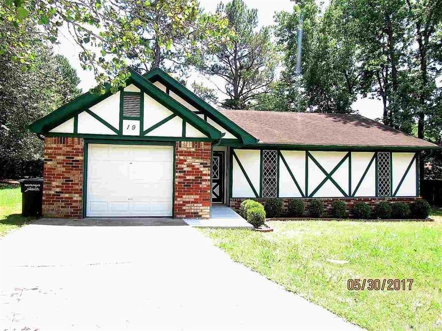 Great three bed, two bath home! Just 2 miles from the Little Rock Air Force Base. Currently tenant occupied. Call for a showing!